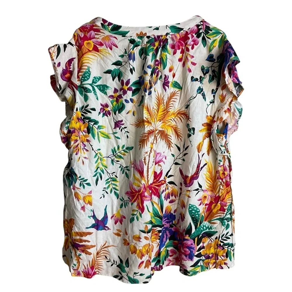 RACHEL Rachel Roy Vibrant Floral Blouse - Picture 4 of 8